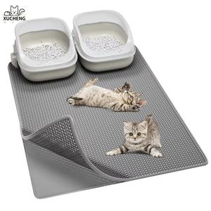 Yeni varış çift katmanlı filtrasyon Premium Pet paspaslar pedleri kediler aksesuar-olmalıdır Feline yoldaşları kedi kumu matı - Product Image 3