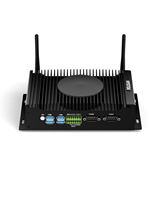 Mini PC Industrial Versión Fan, I3-10110U, 2*RJ45 LAN, 2*COM RS232/485, GPIO, PC Integrado para Control de Automatización, Win10/11 Linux