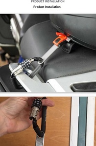 Evrensel Alüminyum Kask Kilidi Braketi Motosiklet Modifiye Aksesuarları Anti-hırsızlık Kask Kablosu Bağlantı Tutucu - Product Image 2
