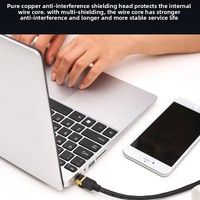 Cable de Red Cat7 con Doble Blindaje, Cobre Libre de Oxígeno, Cable de Conexión de 10 Gigabits CAT7 SSTP, Bajo Humo, Libre de Halógenos, Red de Alta Velocidad