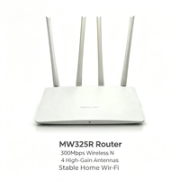 Router WiFi 4 Inalámbrico MW325R de 300Mbps a Precio Económico, con 4 Antenas, RJ45, Fácil Configuración para Minoristas de Comercio Electrónico