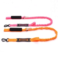 Laisse pour chien et chat en nylon et acier inoxydable, robuste, réglable, rembourrée, à 2 poignées, anti-traction, éco-responsable, qualité industrielle