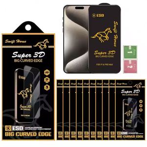 ฟิล์มกันรอยกระจกนิรภัยสีดำทองป้องกันไฟฟ้าสถิตย์ ESD สำหรับ <span class=keywords><strong>iPhone</strong></span>, Samsung, Xiaomi และโทรศัพท์มือถือทุกรุ่น - Product Image 2