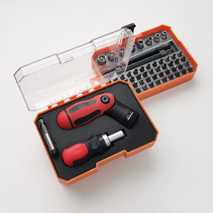 Lixin Tools 58 Piece Hand Tool <b>Set</b> <b>Screwdriver</b> <b>Bits</b> Socket <b>Set</b> Metric System Home Use Alloy Steel Tool Case - Product Image 3