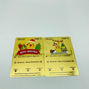 Pikachu Doré Je te choisisse, carte à collectionner Pokémon, forme de dessin animé mignonne, impression offset, jouet promotionnel - Product Image 3
