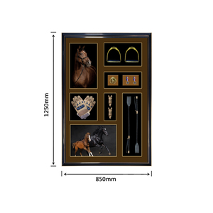 Suministro de fábrica 3D tema ecuestre lienzo pintura marco negro estilo Art <span class=keywords><strong>Deco</strong></span> para decoración del hogar - Product Image 4