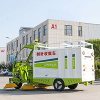 Nouvelle Machine de Collecte de Feuilles Électrique 4300W 48-60V Autoportée avec Quatre Brosses Latérales, Aspirateur et Pulvérisation d'Eau pour Parcs et Rues Municipales