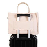 Sac fourre-tout bandoulière pour femme avec fermeture éclair sécurisée, sac à main compact pour le travail avec pochette pour ordinateur portable 13 pouces