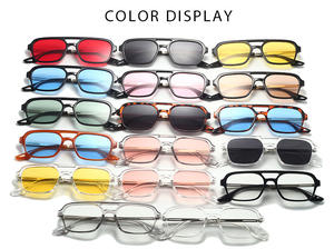 Gafas de Sol de Moda para Mujer 2026, Diseño de Metal, Doble Lente Brillante, Estilo Aviador, Gafas de Sol de Lujo - Product Image 2