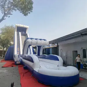 आउटडोर मनोरंजन पार्क विशालकाय बिग inflatable पानी स्लाइड, inflatable पूल पर्ची स्लाइड विशाल पागल juegos inflables tobogan स्लाइड