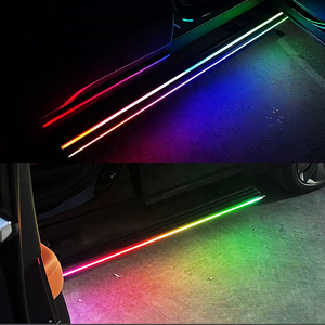 Barres nerf led lumière en alliage d'aluminium repose-pieds barres de pédale marchepieds latéraux marchepieds universel pour SUV Mitsubishi Outlander - Product Image 2