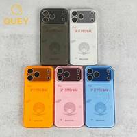 Coque antichoc en TPU dépoli sans cadre pour 17 Pro Max, motif paysage urbain, non magnétique, pour Ring 5 Stock