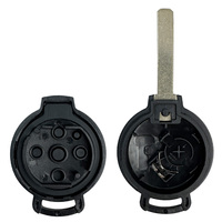 433MHz pour Mercedes Benz Smart Fortwo 451 2007 2008 2009 2010 2011 2012 2013 ID46 Puce PCF7941 Clé De Voiture À Distance 3 Boutons