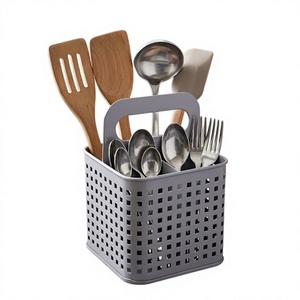 Panier de rangement pour ustensiles de cuisine, design minimaliste, durable, type sur pied - Product Image 6