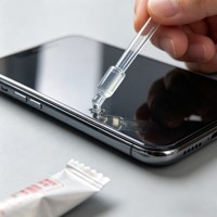 Herramienta de Protección de Pantalla de Teléfono, Limpieza de Película de Vidrio Templado, Solución para Reparación de Bordes Blancos, Sin Residuos