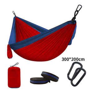 <span class=keywords><strong>Hamac</strong></span> pliable robuste en nylon pour deux <span class=keywords><strong>personnes</strong></span>, idéal pour la randonnée et le camping - Product Image 2
