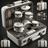 Étui rigide personnalisable en EVA avec fermeture éclair, étanche IP34, pour kit de batterie électronique professionnel, adapté aux enfants, idéal pour les voyages