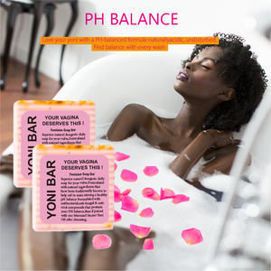 Barres de savon Yoni naturelles au pH équilibré Lavage vaginal blanchissant aux huiles essentielles de rose Désintoxication de l'utérus Éliminateur d'odeurs Savon de soin de la peau - Product Image 3