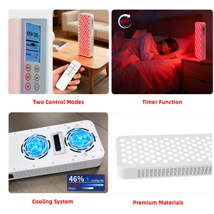 Panel Terapi Cahaya Merah REDSKY 660 850nm 1000W Kelas Medis, Terapi Cahaya Inframerah Dekat, Perangkat Terapi Cahaya LED - Product Image 2