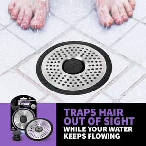 Shower Shroom SHSULT755 Ultra, Protector de Drenaje para <span class=keywords><strong>Ducha</strong></span>, Antiobstrucciones, Garantía de 60 Días, Acero Inoxidable - Product Image 2