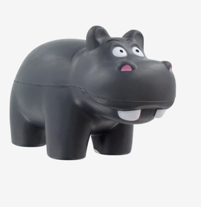 ลูกบอลบีบลดความเครียดรูปฮิปโปแบบกำหนดเอง ของเล่นบีบรูปสัตว์ พิมพ์โลโก้ ของขวัญส่งเสริมการขายจำนวนมาก - Product Image 1