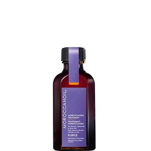 Huile capillaire violette Moroccanoil 100ml – Anti-jaunissement pour cheveux blonds, décolorés et gris – Soin nourrissant et brillant - Product Image 1