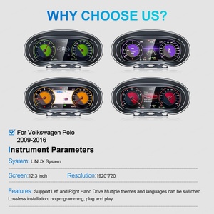 <b>For</b> Volkswagen VW Polo 2009-2016 Navihua <b>Car</b> Upgrade 12.3'' Linux System <b>Car</b> Digital Cluster Auto <b>Speedometer</b> Virtual Cockpit - Product Image 5