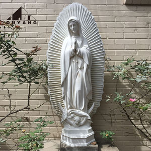 QUYANG Jardin Décoration Église Taille Réelle Marie Statue Catholique Religieux Marbre <span class=keywords><strong>Virgen</strong></span> <span class=keywords><strong>De</strong></span> <span class=keywords><strong>Guadalupe</strong></span> Statues - Product Image 1