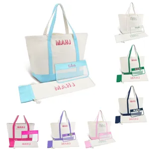 Groothandel opvouwbare milieuvriendelijke moderne multifunctionele draagbare grote canvas tas voor Amerikaans Mahjong voor casino gokken - Product Image 2