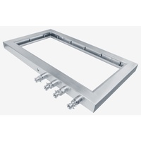 Boîtier de protection extérieur moderne en acier inoxydable IP66, découpe laser, pliage, couvercle d'instrument électronique en tôle