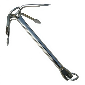 Stainless Steel 316 Marine 4 Prong Grapnel Anchor 1 KG(2.2LB) Ship <b>Yacht</b> Boat Hardware Accessories Outdoor Grapple Hook - Product Image 4