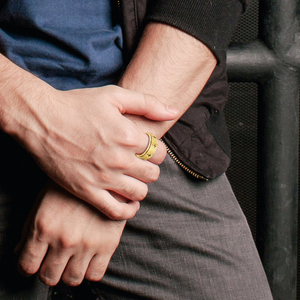 Anello con Croce Girevole da 8mm in Acciaio Inossidabile Argento/Oro, Anello Antistress Misure 7-11 per Regali di Nozze e Feste - Product Image 4