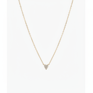 สร้อยคอจี้เพชรทรงหัวใจขนาดเล็ก - Product Image 1