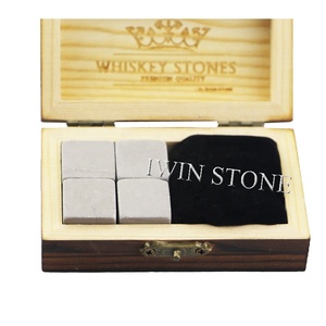 Usine Meilleur Gris Pierre De Whisky Peut être Gravé Logo en Beau Petit Cadeau Boîte avec Accessoires De Bar - Product Image 2