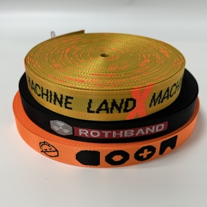 สายรัดผ้าฝ้ายทอลายทแยงระบายอากาศแข็งแรงออกแบบได้ตามต้องการงานหัตถกรรมผ้าสำหรับกระเป๋าเสื้อผ้าในบ้าน - Product Image 4