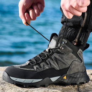 Nouvelles <span class=keywords><strong>bottes</strong></span> <span class=keywords><strong>de</strong></span> sécurité unisexes grises à embout d'acier pour l'extérieur, la randonnée, anti-écrasement, anti-perforation, antistatiques, avec semelle en caoutchouc, pour le travail industriel - Product Image 1