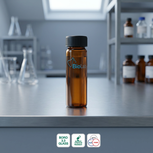 Frasco colorímetro de vidrio ámbar Boro 3.3 para muestras de laboratorio, contenedor para pruebas químicas, OEM personalizable, sin garantía - Product Image 1