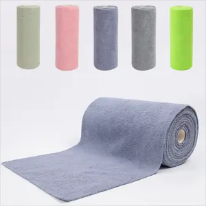 माइक्रोफाइबर सफाई कपड़े रोल 50/75/100 पैक आंसू दूर तौलिए 30x30 सेमी पुनः प्रयोज्य धोने योग्य सफाई तौलिया