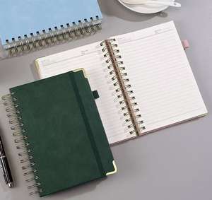 Vente d'usine - Carnet à spirales relié - Journal personnalisé - A5 - Cuir PU épais - Cadeau avec logo personnalisable - Product Image 5