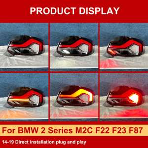 J bir araba parçaları eski Model BMW 2 serisi için yeni park lambaları yükseltme M2C F22 F23 F23 2014-2019 arka lamba fişi yükseltme ve oynamak - Product Image 3