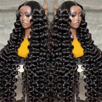 Perruque brésilienne HD Lace Front, 100% cheveux humains vierges avec cuticules alignées, sans colle, perruque complète en dentelle, perruque Lace Frontal pour femmes noires