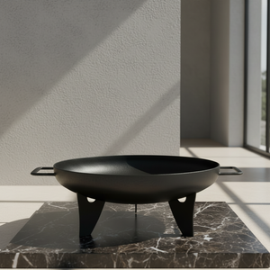 <span class=keywords><strong>Brasero</strong></span> d'extérieur multi-usage en acier Corten, design rond, pour camping, barbecue domestique, fête et festival, avec fonction poêle personnalisée - Product Image 1