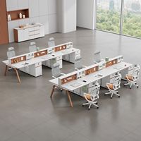 Bureau de travail moderne au design minimaliste, bureau de poste de travail pour employé, bureau de bureau