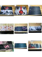 Alas Meja Gaming Serat Super Karet Alami Motif Bunga Sakura Jepang Ukuran Besar 40*90cm 30*80cm Warna Pink