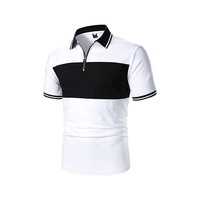 T-shirts de golf décontractés brodés en maille unie grande taille pour hommes, séchage rapide, légers, à manches courtes, hauts de sport écologiques