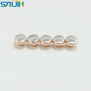 99.99% Pure Silver Alloy Ag/AgNi/AgCdO Micro Switch Bi-metal Electrical Silver Contact Rivets