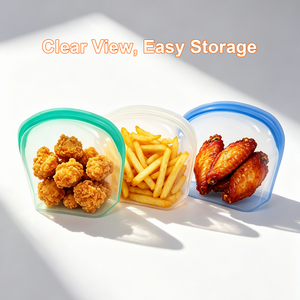 <span class=keywords><strong>Bolsa</strong></span> de Silicona Hermética para Almacenamiento de Alimentos, Apilable, Apta para Lavavajillas, Ecológica - Product Image 2