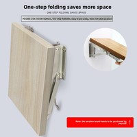 Support mural triangulaire pliable moderne et minimaliste en acier inoxydable, cadre à neuf points, fixation robuste pour table et cloison