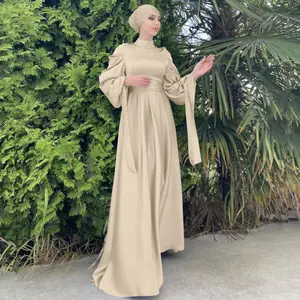 Jilbab timbul untuk wanita, baju Muslim Khimar Abaya 2022 Dubai, gaun Maxi Malaysia, jubah Muslim