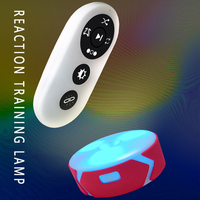 Lampe d'entraînement de réaction rapide ZK Sports Entertainment pour le basketball, le football, la boxe, le handball, rouge, 4 lumières, télécommande